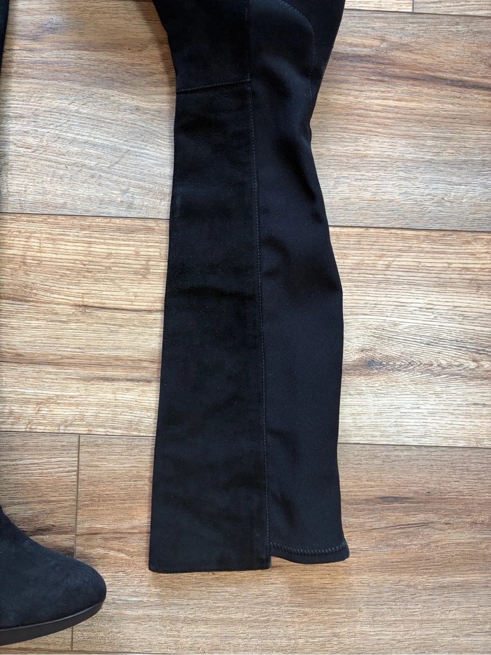 Stuart Weitzman black gothic blockette over-the-knee stretch boots